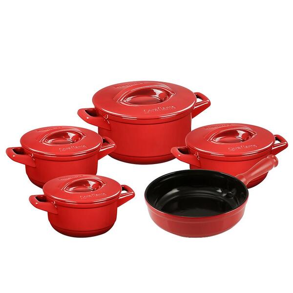 Conjunto De Panelas Ceraflame Duo+ Smart 5 Peças Pomodoro