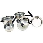 Conjunto De Panelas Com Tampa De Vidro - 5 Peças - Richwell -