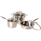 Conjunto De Panelas Cuisinart Aço Inox Chef's Classic 14 Pçs