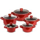 Conjunto De Panelas De Cerâmica 5 Peças Duo Casual Pomodoro C