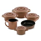 Conjunto De Panelas De Cerâmica Ceraflame 6 Peças Duo+ Smart