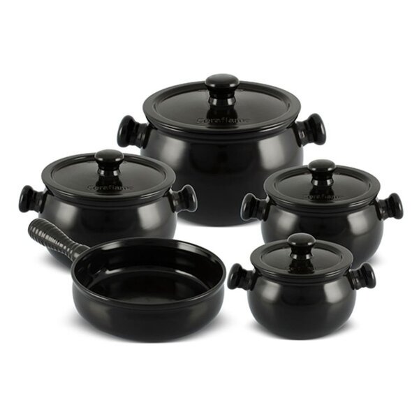 Conjunto De Panelas De Cerâmica Ceraflame Premiere+ 5 Peças P