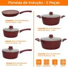 Conjunto De Panelas De Indução Antiaderente Cerâmica Incanto