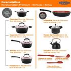 Conjunto De Panelas De Indução Com Panela De Pressão Ceramic