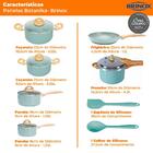 Conjunto De Panelas De Indução Com Panela De Pressão Ceramicl