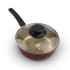 Conjunto De Panelas Dona Chefa Todo Dia Vermelho E Champanhe