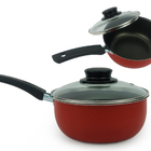 Conjunto De Panelas Elegan Antiaderente E Tampa De Vidro 8 Pe