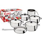 Conjunto De Panelas Em Inox Com Medidor De Litragem 6 Peças E