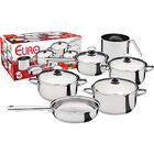 Conjunto De Panelas Em Inox Com Medidor De Litragem 6 Peças E