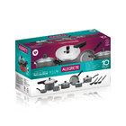 Conjunto De Panelas Enjoy 10pçs Top Antiaderente Alegrete Cin