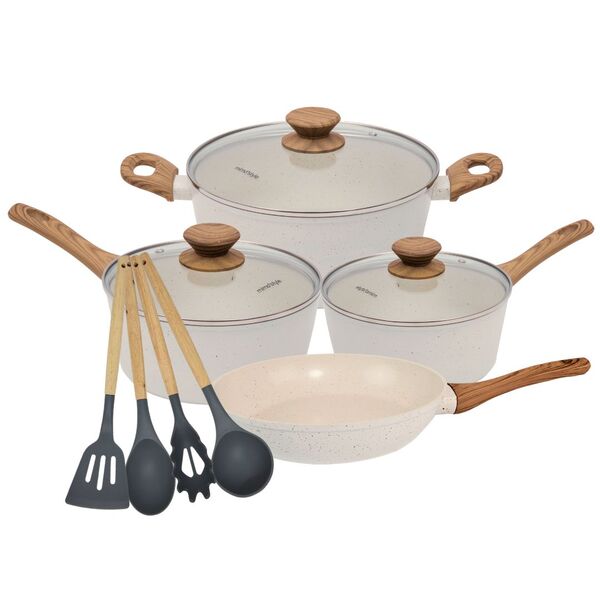 Conjunto De Panelas Indução Revestimento Cerâmica Style Cook