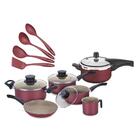 Conjunto De Panelas Paris Antiaderente E Kit Cozinha 10 Peças