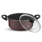 Conjunto De Panelas Rochedo Inspiração 7 Peças Grená