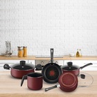 Conjunto De Panelas Rochedo Limpa Facil 5 Pecas Vermelho