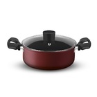 Conjunto De Panelas Rochedo Limpa Facil 5 Pecas Vermelho