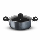 Conjunto De Panelas Rochedo Limpa Fácil 7 Peças Grafite