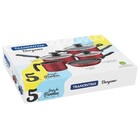 Conjunto De Panelas Tramontina Bergamo, 5 Peças, Bordô - 2039