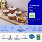 Conjunto de Panelas Tramontina Veronese de Cerâmica Antiaderente Argila 5 Peças