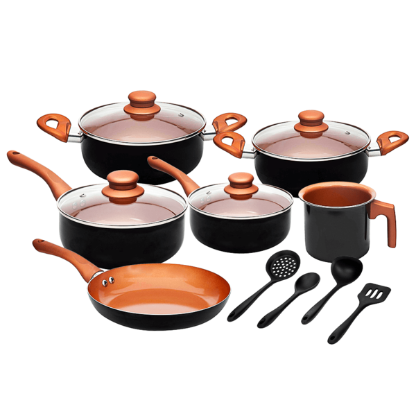 Conjunto De Panelas Vegas 10 Peças Revestimento Cerâmica - Ca