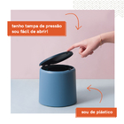 Conjunto De Pia 4 Peças Para Limpeza E Organização Azul - Oik