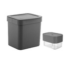 Conjunto De Pia Lixeira 2,5l E Dispenser Detergente Trium Ou