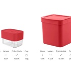 Conjunto De Pia Lixeira 2,5l E Dispenser Detergente Trium Ou