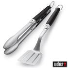 Conjunto De Pinça E Espátula Para Churrasco Em Inox - Weber -