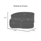 Conjunto De Poltrona + Namoradeira Decorativa Sala Estar Orgâ