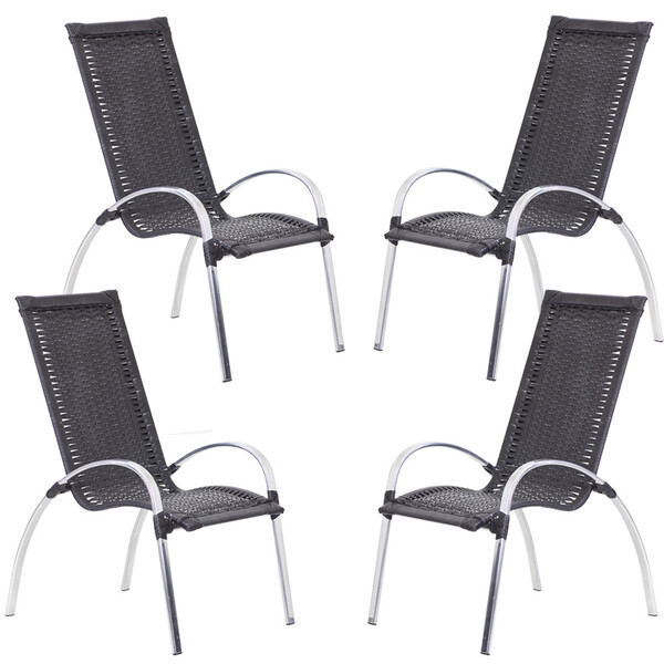 Conjunto De Poltrona Em Alumínio Para Área Varanda, Piscina,