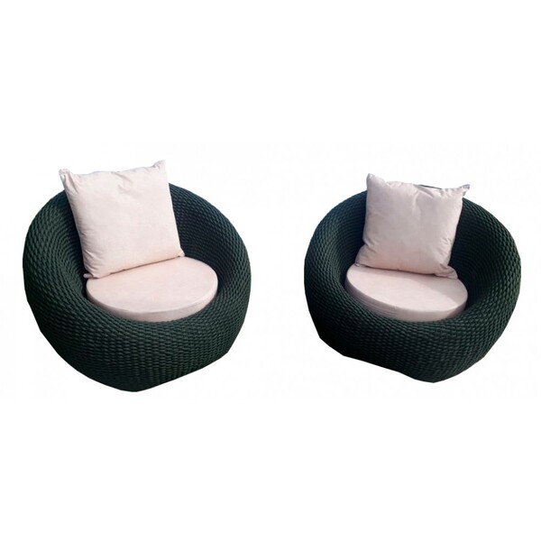 Conjunto De Poltronas Corda Náutica Oslo - 2 Poltronas - Teci