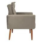 Conjunto De Poltronas Decorativas Atlas Veludo Cappuccino