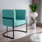Conjunto De Poltronas Decorativas Ayla Veludo Verde Menta