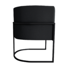 Conjunto De Poltronas Decorativas Craig Veludo Preto