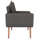 Conjunto De Poltronas Decorativas Lily Linho Chumbo