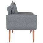 Conjunto De Poltronas Decorativas Lily Linho Cinza Saturno
