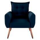 Conjunto De Poltronas Decorativas Lily Suede Azul
