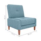Conjunto De Poltronas Decorativas Sitka Boucle Azul