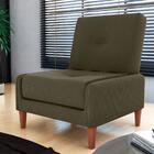 Conjunto De Poltronas Decorativas Sitka Suede Cappuccino