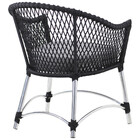 Conjunto De Poltronas E Mesa Chile Em Corda Náutica Alumínio