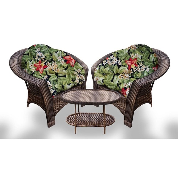 Conjunto De Poltronas Fibra Sintética 19 - 2 Poltronas + 1 Me