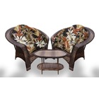 Conjunto De Poltronas Fibra Sintética 19 - 2 Poltronas + 1 Me