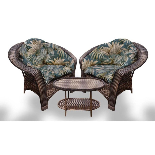 Conjunto De Poltronas Fibra Sintética 19 - 2 Poltronas + 1 Me