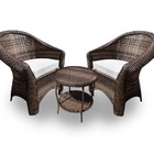 Conjunto De Poltronas Fibra Sintética Bali - 2 Poltronas + 1