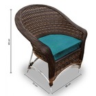 Conjunto De Poltronas Fibra Sintética Bali Alumínio - 4 Poltr