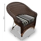 Conjunto De Poltronas Fibra Sintética Bali Alumínio - 4 Poltr