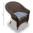 Conjunto De Poltronas Fibra Sintética Bali Alumínio - 4 Poltr