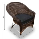 Conjunto De Poltronas Fibra Sintética Bali Alumínio - 4 Poltr