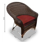 Conjunto De Poltronas Fibra Sintética Bali Alumínio - 4 Poltr