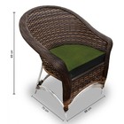 Conjunto De Poltronas Fibra Sintética Bali Alumínio - 4 Poltr