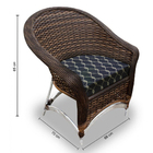 Conjunto De Poltronas Fibra Sintética Bali Alumínio - 4 Poltr